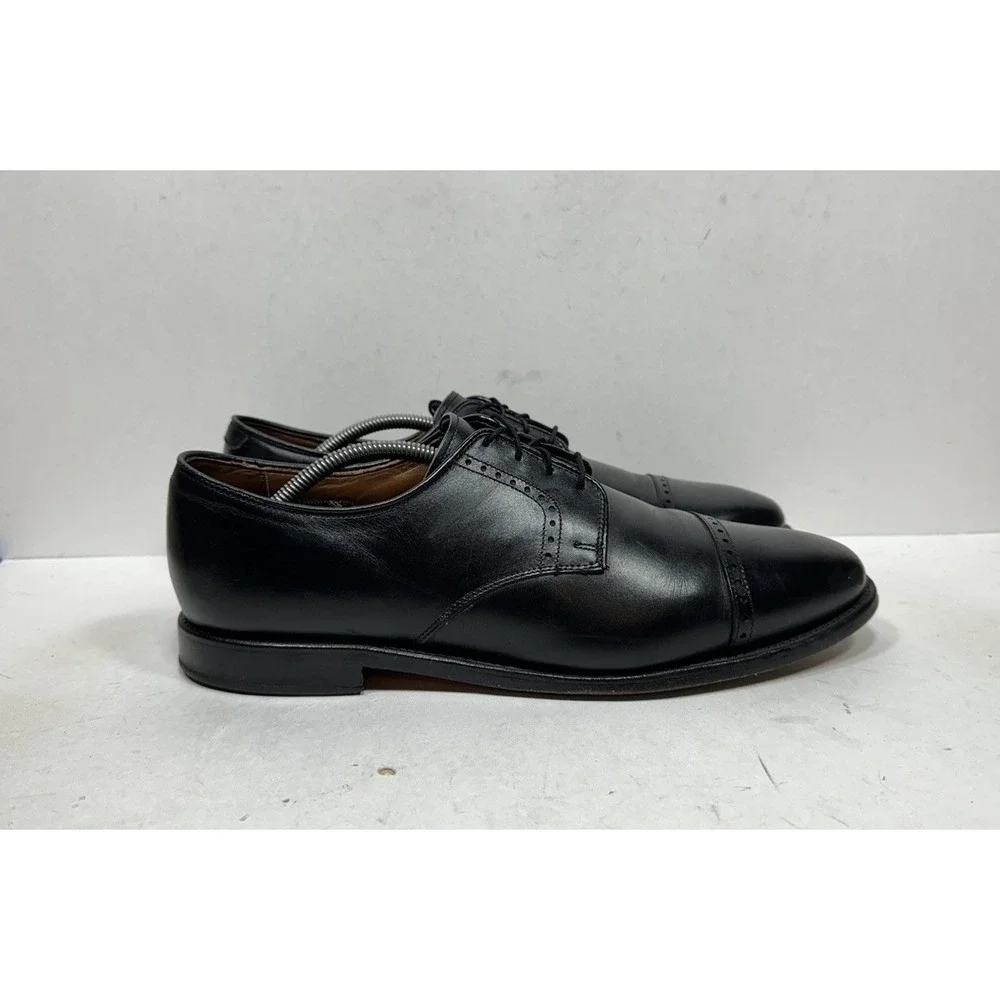 Allen Edmonds 3308 Clifton Cap Toe Oxford Men's Size 12 D Black Leather USA